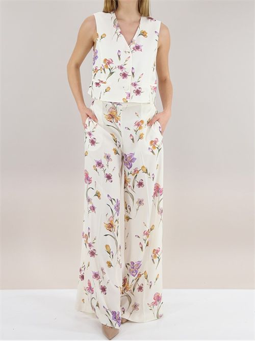 Gilet in crêpe de Chine a fiori TWINSET | TP2777/12329